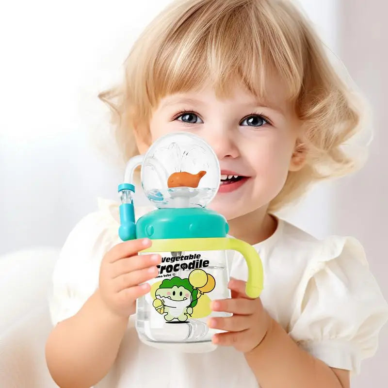Gobelet d'apprentissage pour bébé | Biberon à paille anti-fuites de 300 ml pour garçons et filles