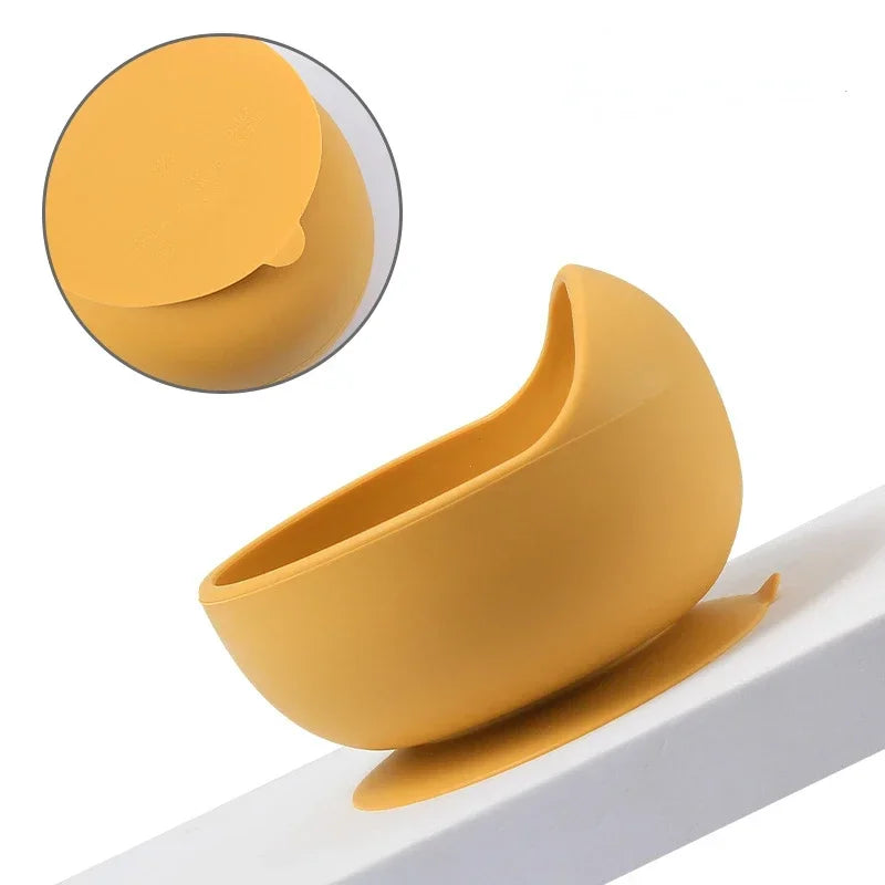 Toddler Meal Set – Non-Slip Silicone Bowl, Spoon & Fork