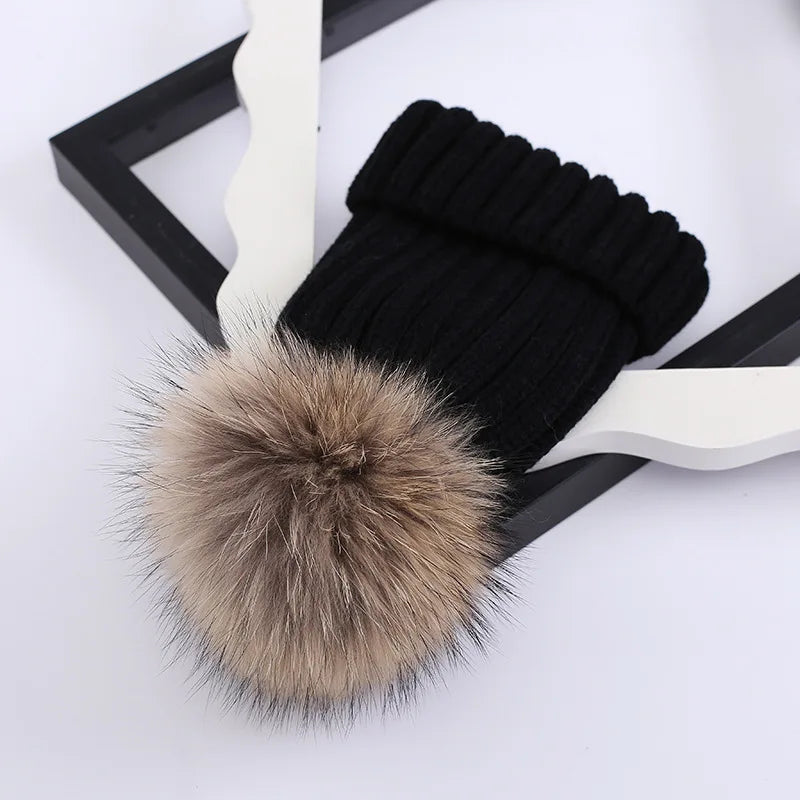 Warm Parent-Child Beanie for Kids & Babies