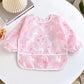 Cute Cartoon Waterproof Long-Sleeve Baby Feeding Bib (0–3Y)