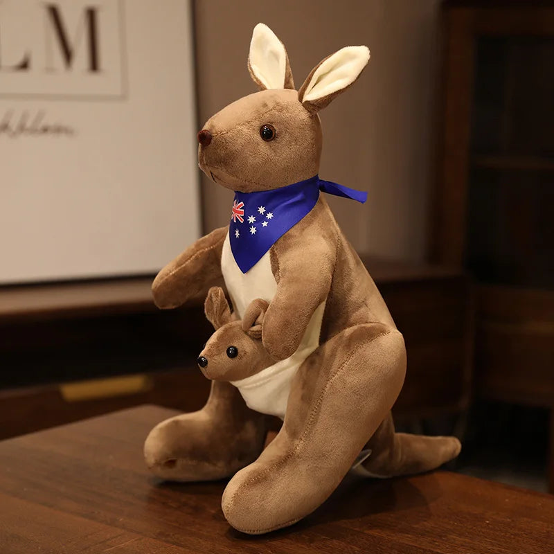 Simulation Kangaroo Plush – Mum & Baby