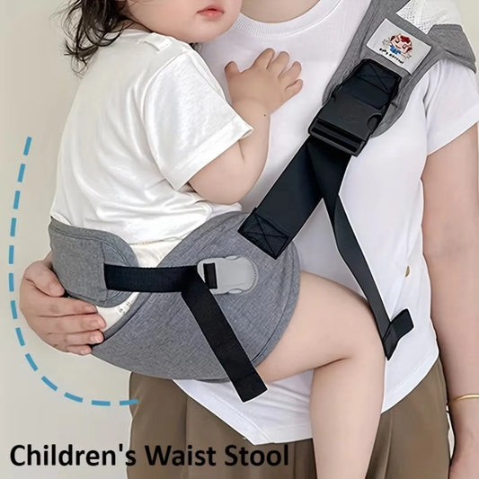 Portable Kids Waist Stool with Safety Belt – Adjustable Baby Hip Seat
