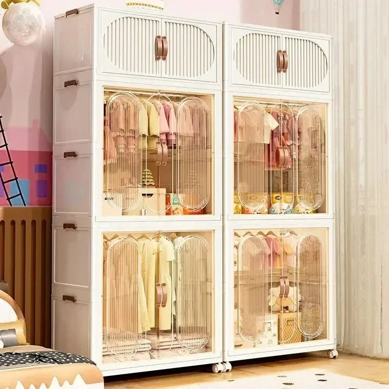 Foldable Kids Storage – Clothes & Toy Sorting Cabinet