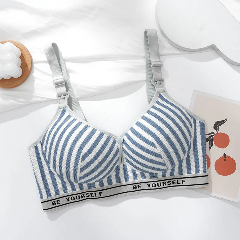 Lightweight Cotton Maternity Nursing Bra – Anti-Sagging & Breathable