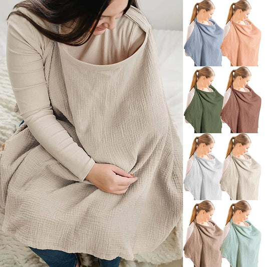 Summer Breastfeeding Apron – Adjustable Nursing Privacy Shawl”