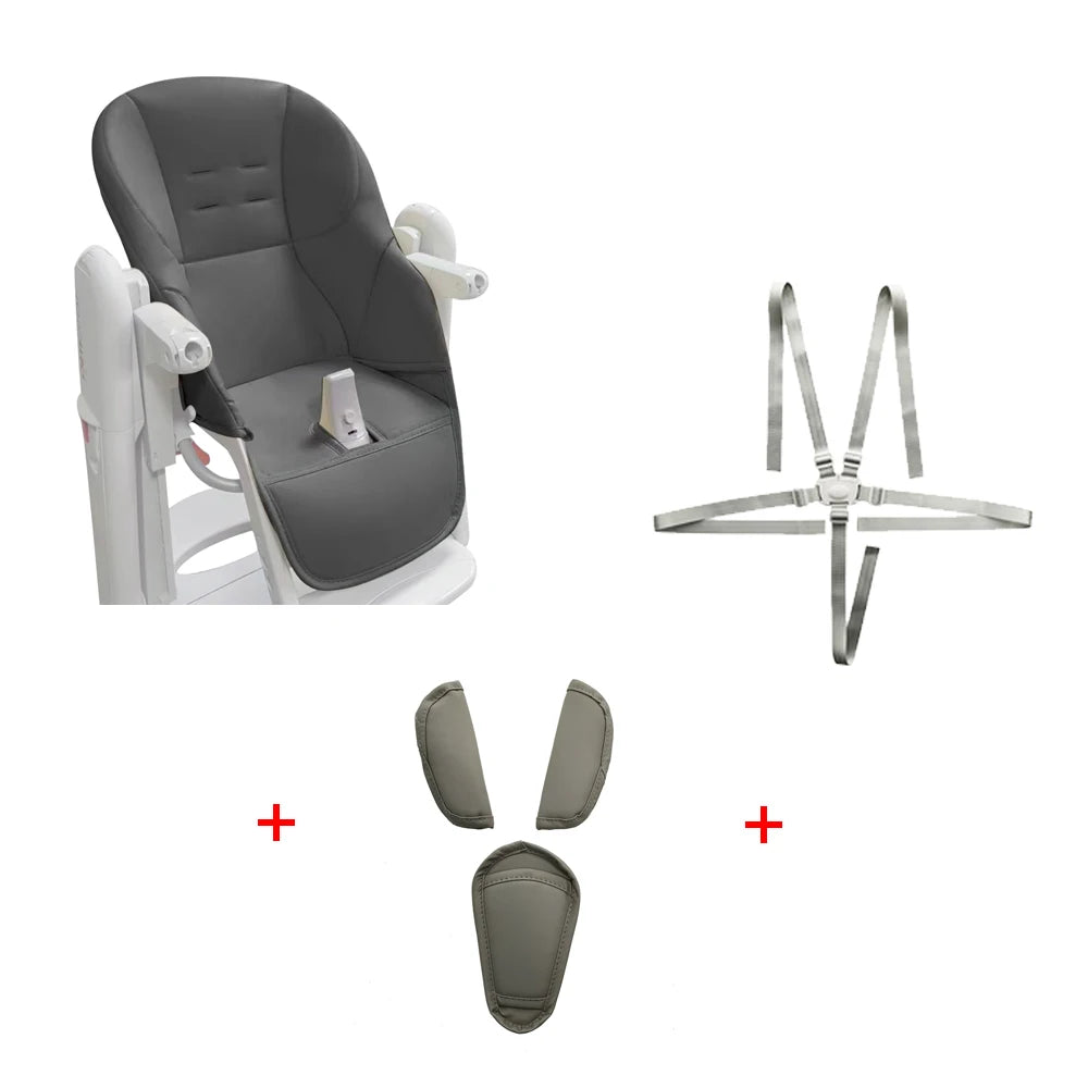 Housse de chaise haute bébé personnalisée – Cuir PU sûr et confortable