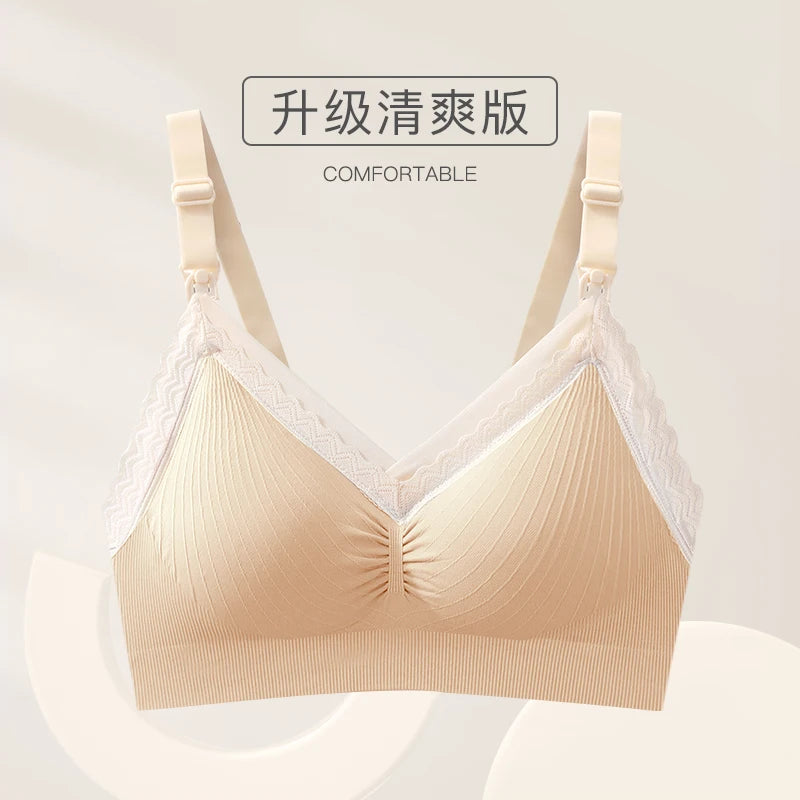 YATEMAO Maternity Nursing Bra – Comfortable Breastfeeding Support for Moms