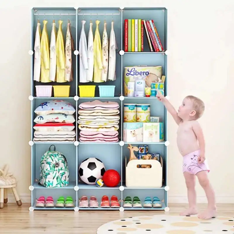 Baby & Kids Wardrobe – Bedroom Organizer with Sliding Doors