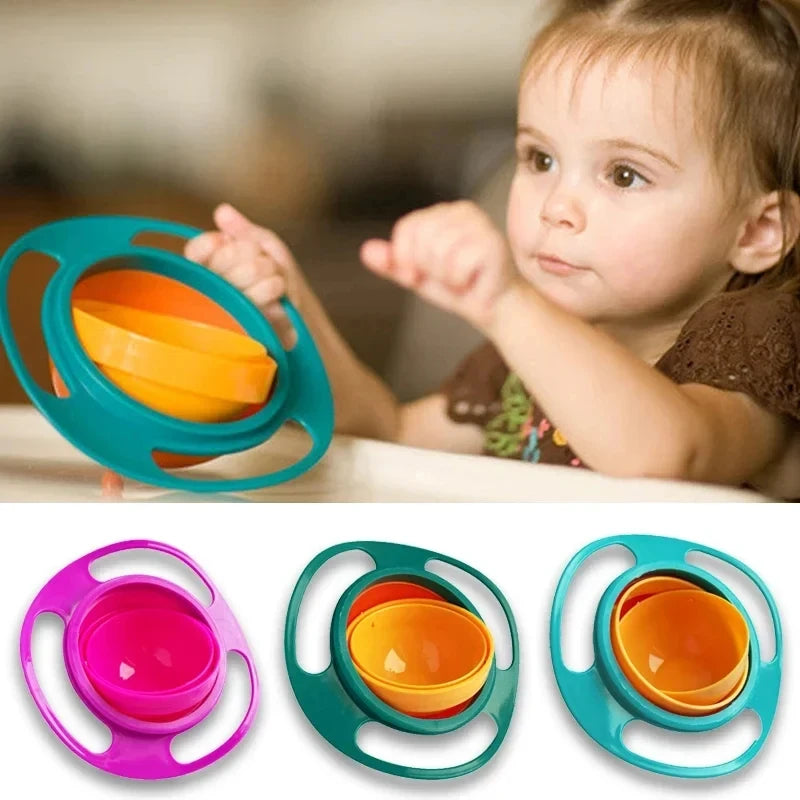 360° Gyro Baby Bowl – Spill-Proof Training Dish