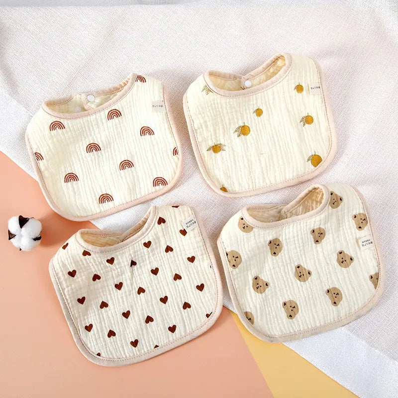 Toddler Feeding Bib – Soft Cotton Saliva Towel