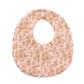 Flower Print Cotton Baby Bib – Adjustable Snap Bandana