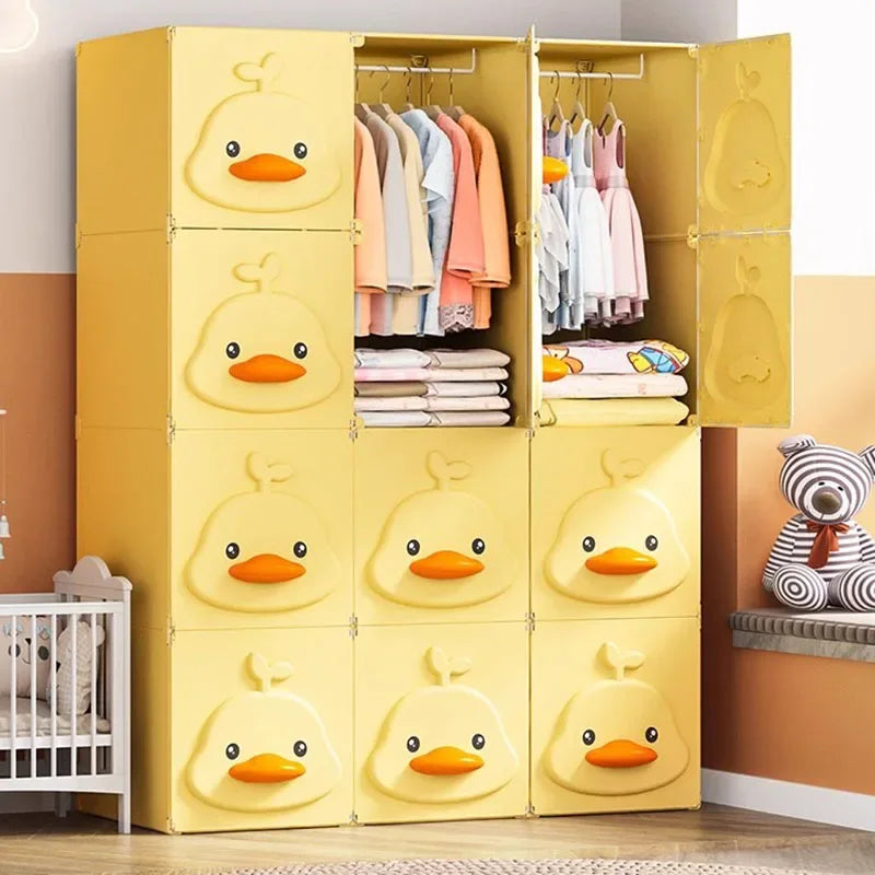 Kids Cube Wardrobe – Fabric & Plastic Closet Organ