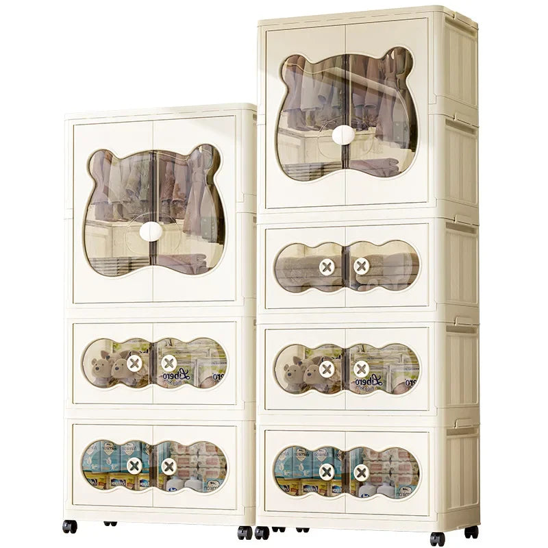 Armoire bébé pliable – Placard et meuble de rangement en plastique
