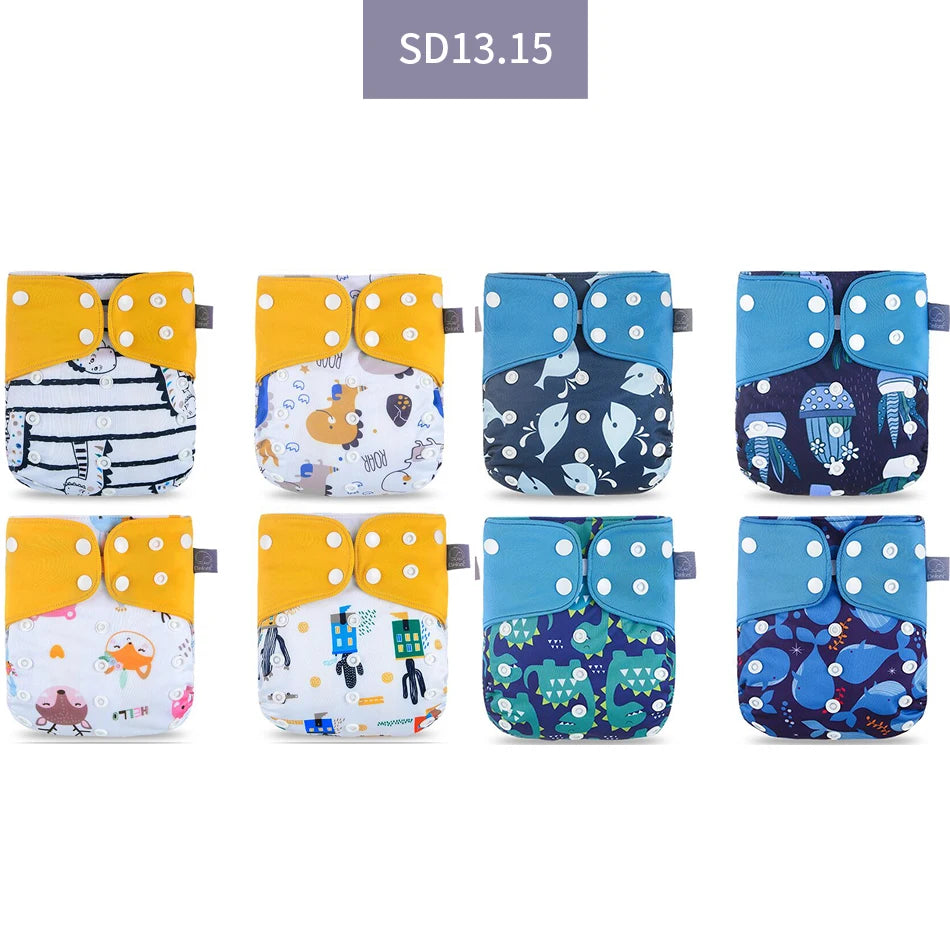 Elinfant 8-Piece Cloth Diaper Set