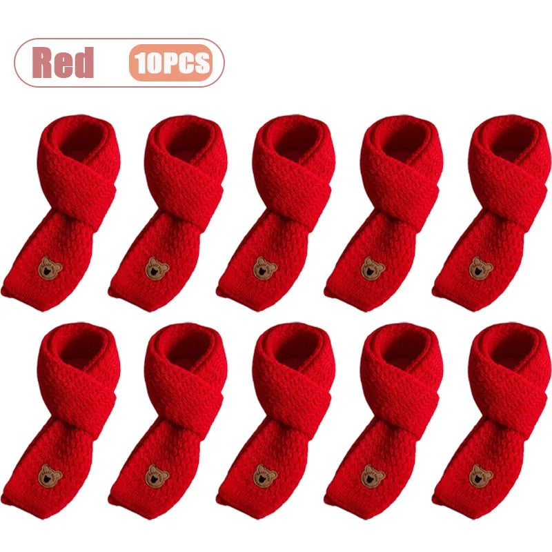 1 à 10 écharpes bébé d'hiver, cache-cou doux en maille pour garçons et filles, chaude et coupe-vent.