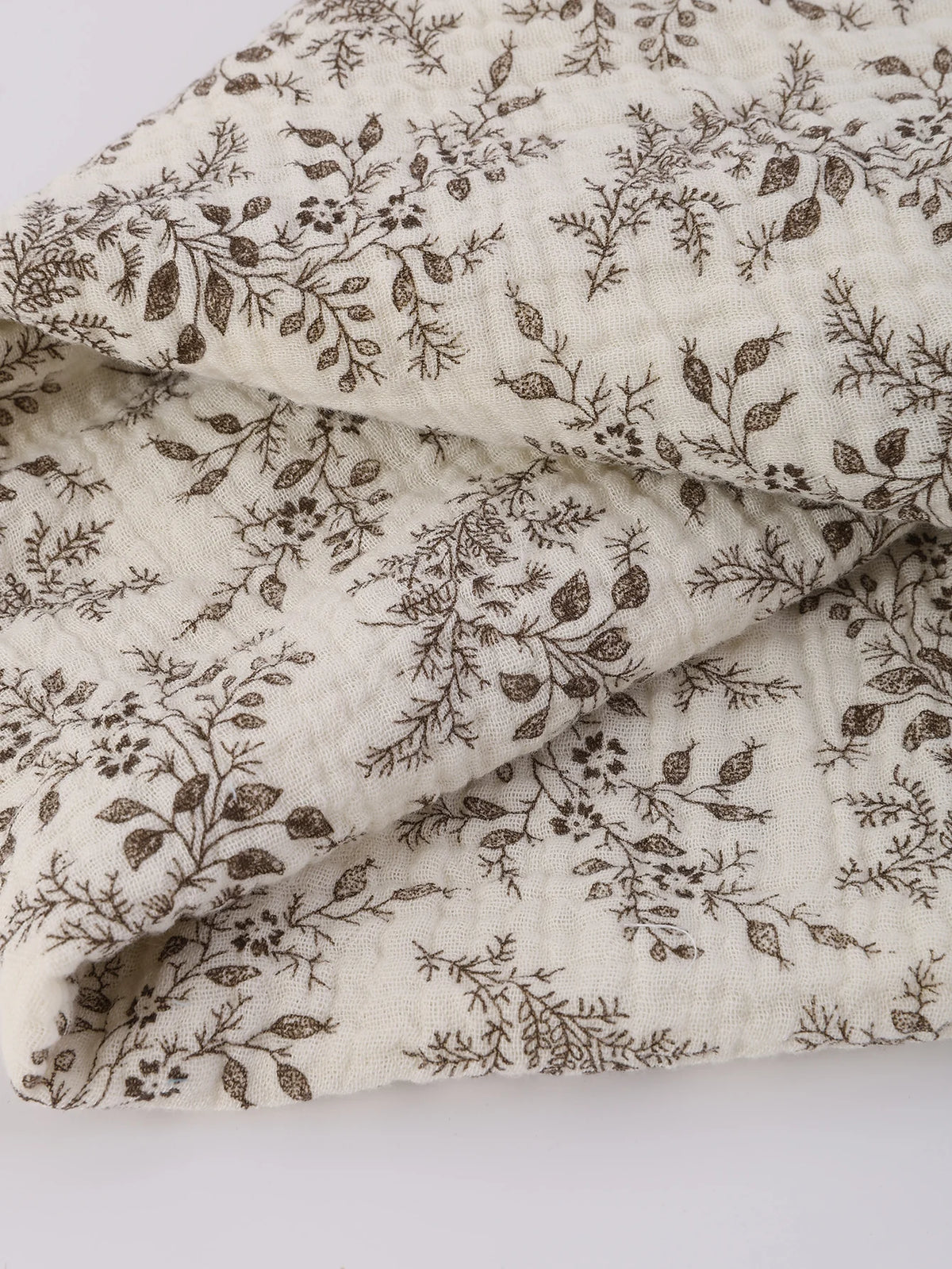 Ensemble de 3 couvertures d'emmaillotage en mousseline douce et respirante, à motifs floraux unis de style bohème, pour nouveau-né.