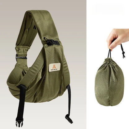 Porte-bébé portable avec assise de hanche pour nouveau-né et écharpe de portage