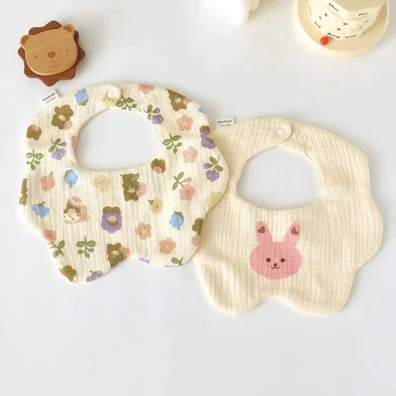 Waterproof Baby Bib – Soft Cotton Burp Cloth for Newborns