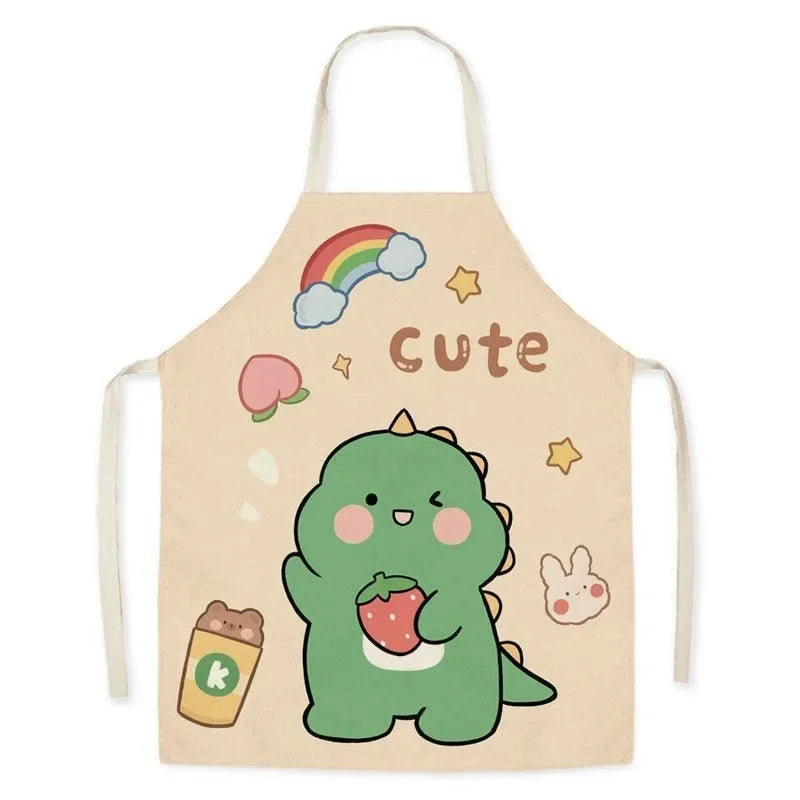 Cute Animal Print Kids Cooking & Cleaning Apron