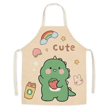 Cute Animal Print Kids Cooking & Cleaning Apron