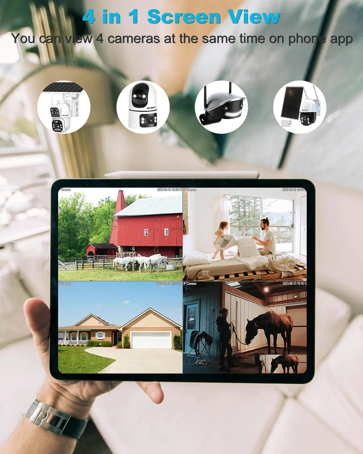 WiFi Home Surveillance GENBOLT 360° IP Camera