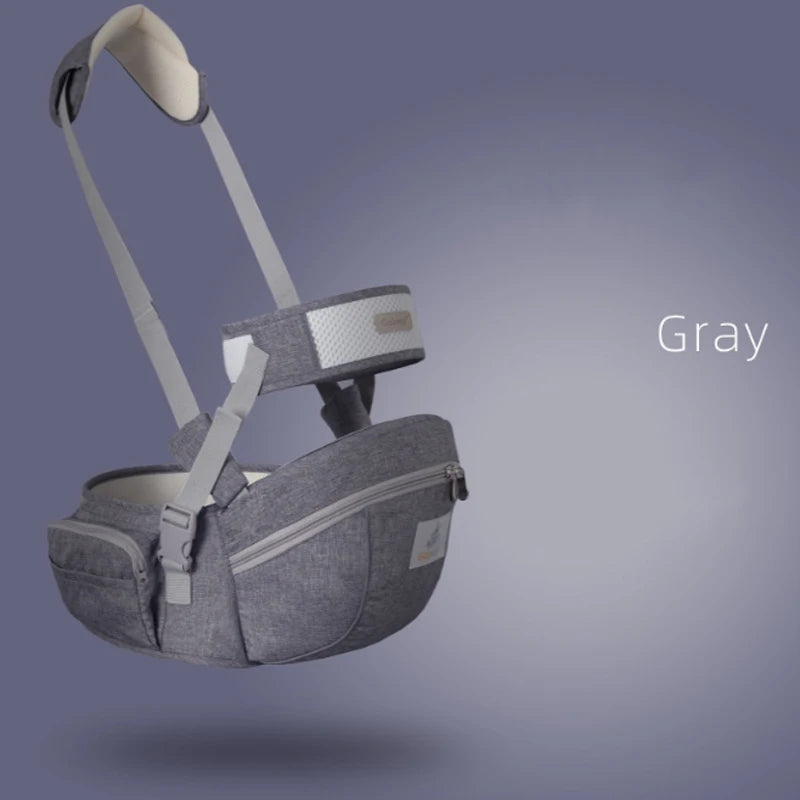 Porte-bébé ergonomique face au ventre avec siège de hanche
