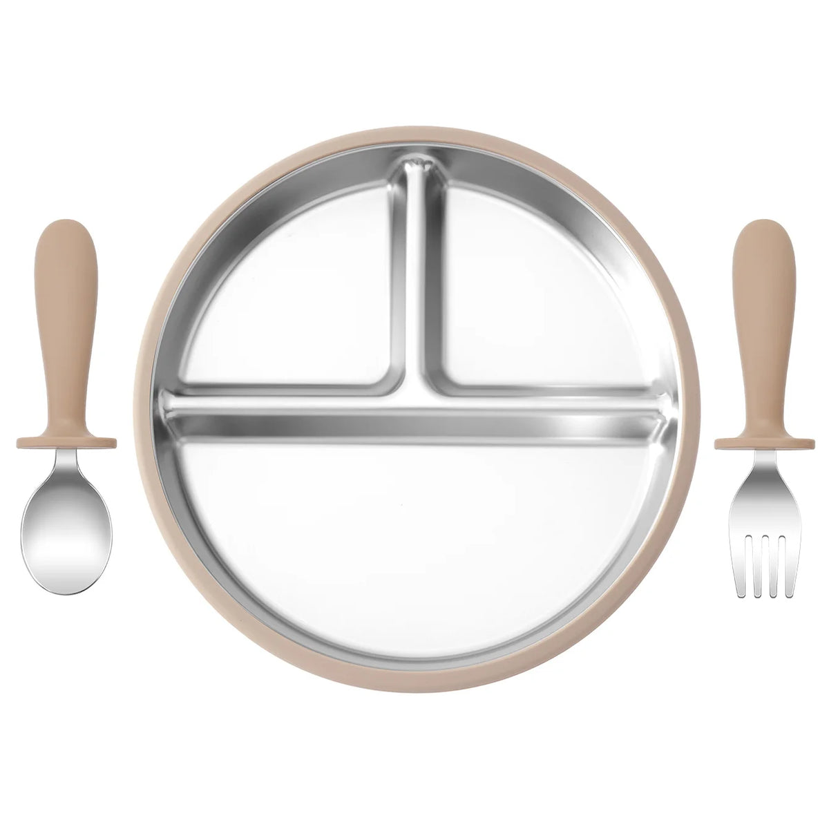 Kids Feeding Essentials – 3PCS Bowl, Spoon & Fork Set