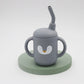 120ml Cartoon Baby Silicone Sippy Cup – BPA-Free, Leakproof Trainer Cup