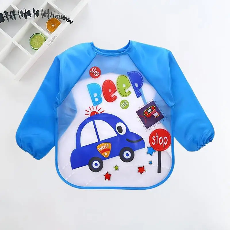 Cute Cartoon Waterproof Baby Feeding Bib (0–3Y)
