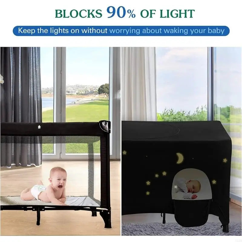 Lit bébé de voyage léger – Pare-soleil et occultant