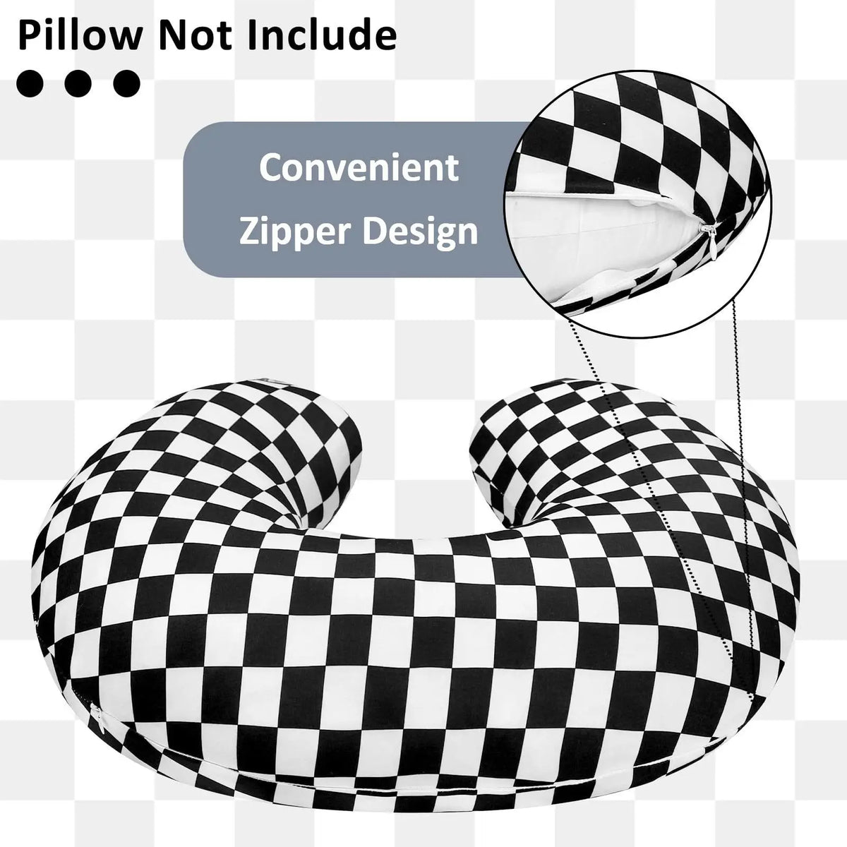 Taie d'oreiller pour bébé – Housse de coussin d'allaitement en coton doux pour les mamans