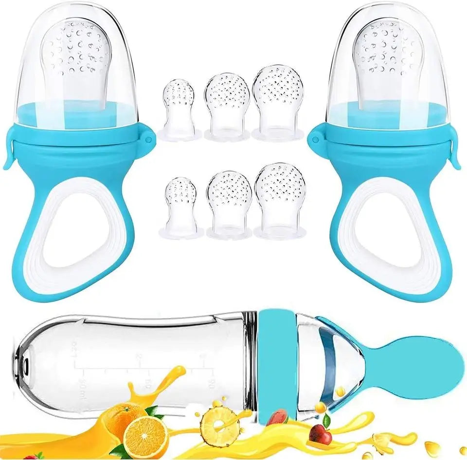 Gourde à presser pour bébé | Cuillère en silicone pour biberon facile à utiliser