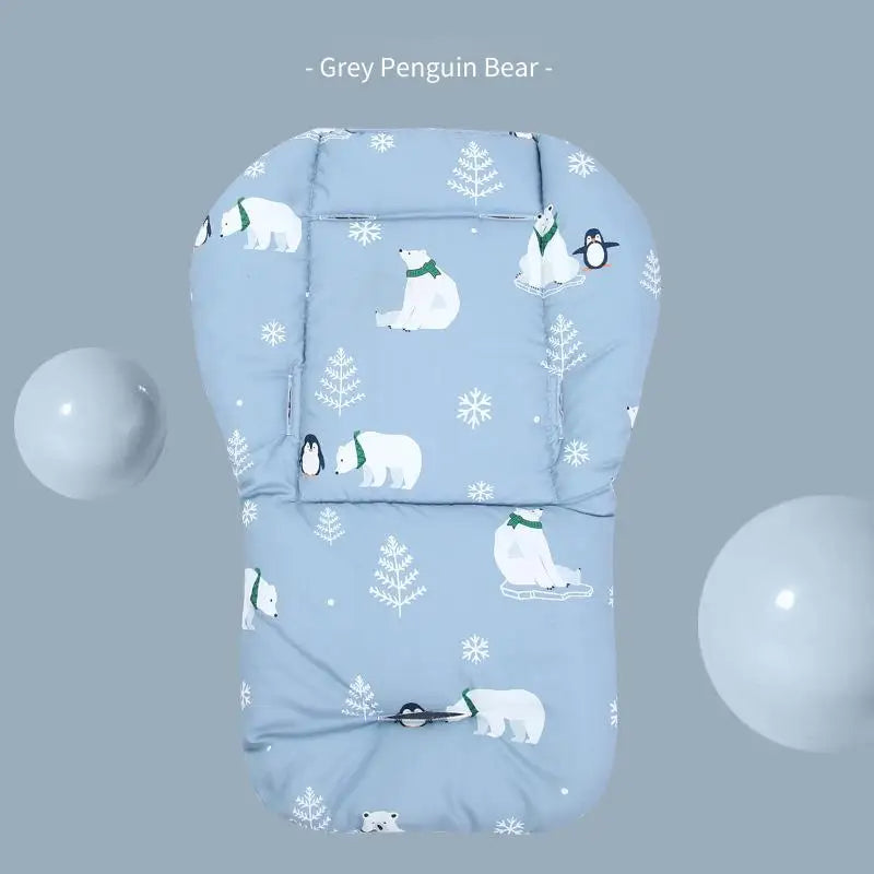 Soft Padded Baby Stroller & Car Seat Liner – Adjustable & Washable (0–3Y)