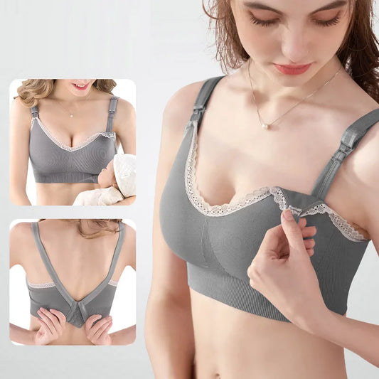 YATEMAO Maternity Nursing Bra – Comfortable Breastfeeding Support for Moms