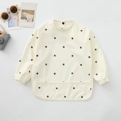 Erduo Waterproof Long-Sleeve Baby Feeding Bib