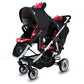 Foldable Twin High-View Stroller – Sit or Lie Down, Double Multifunction