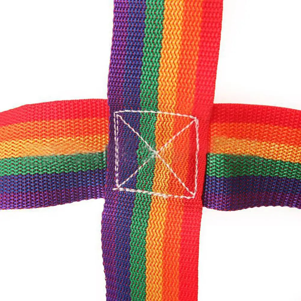 Filet d'escalade arc-en-ciel pour enfants