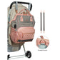 Sac à langer LEQUEEN pour poussette – Sac à dos à langer grande capacité pour les mamans