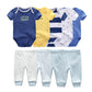 9-Piece Newborn Clothing Set – Cotton Cartoon Bodysuits & Pants