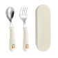 Accessoires essentiels pour l'alimentation de bébé – Couverts en acier inoxydable au design de poupée adorable