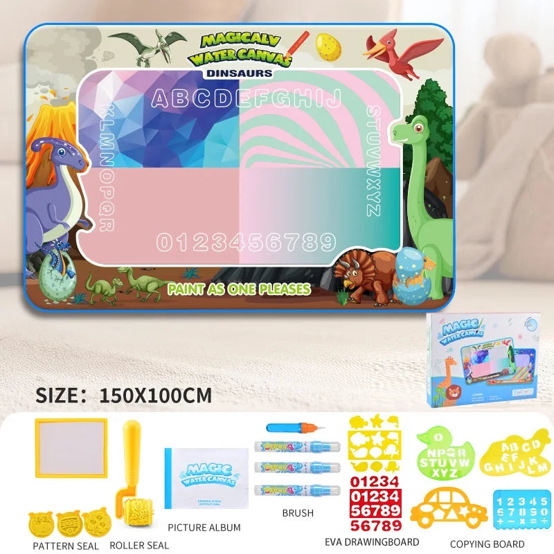 Tapis de dessin à l'eau pour petits garçons et petites filles