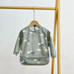 Tablier d'allaitement et d'art pour bébé à manches longues, doux et imperméable, collection 2025
