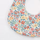 Flower Print Cotton Baby Bib – Adjustable Snap Bandana