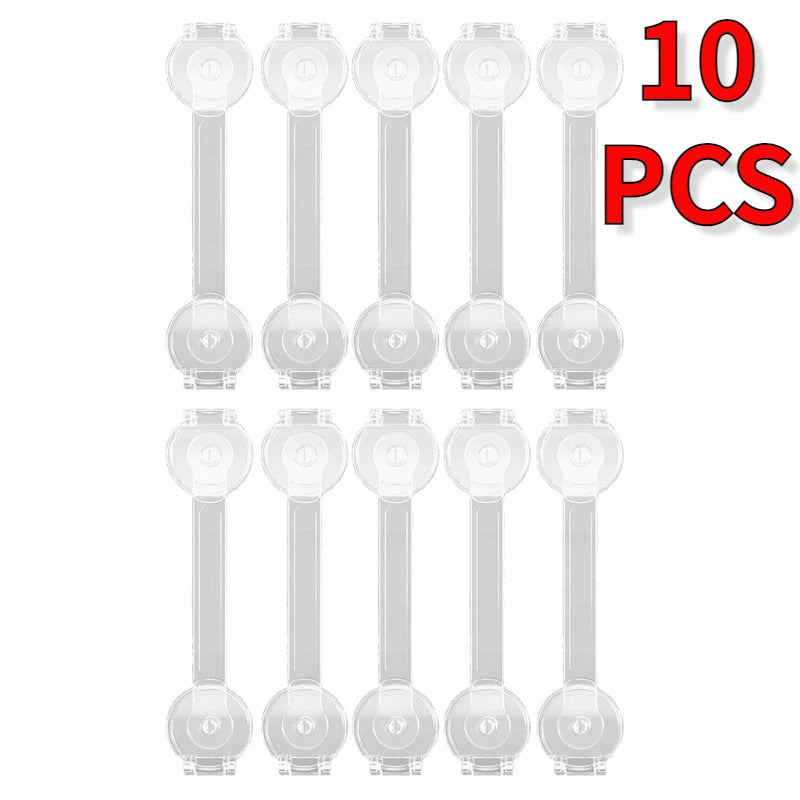 Baby Cabinet Locks 5/10Pcs Drawer Fridge Safety Buckle