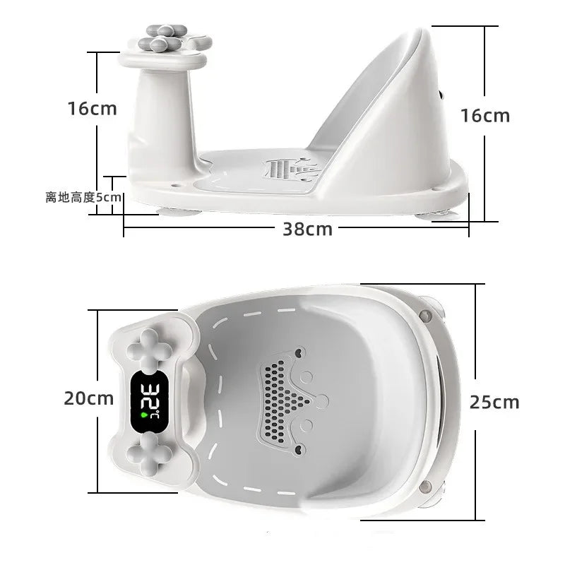 Newborn & Toddler Shower Seat – Portable & Safe