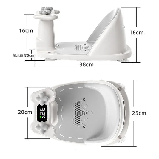 Newborn & Toddler Shower Seat – Portable & Safe