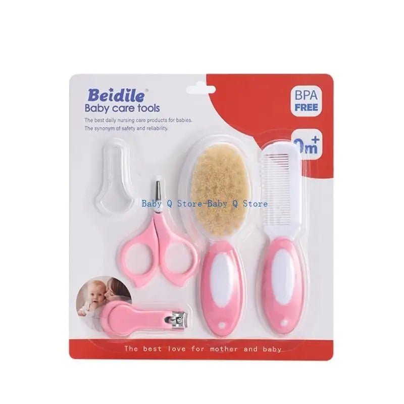 X5XE 5-in-1 Baby Grooming Kit – Comb, Brush & Nail Trimmer