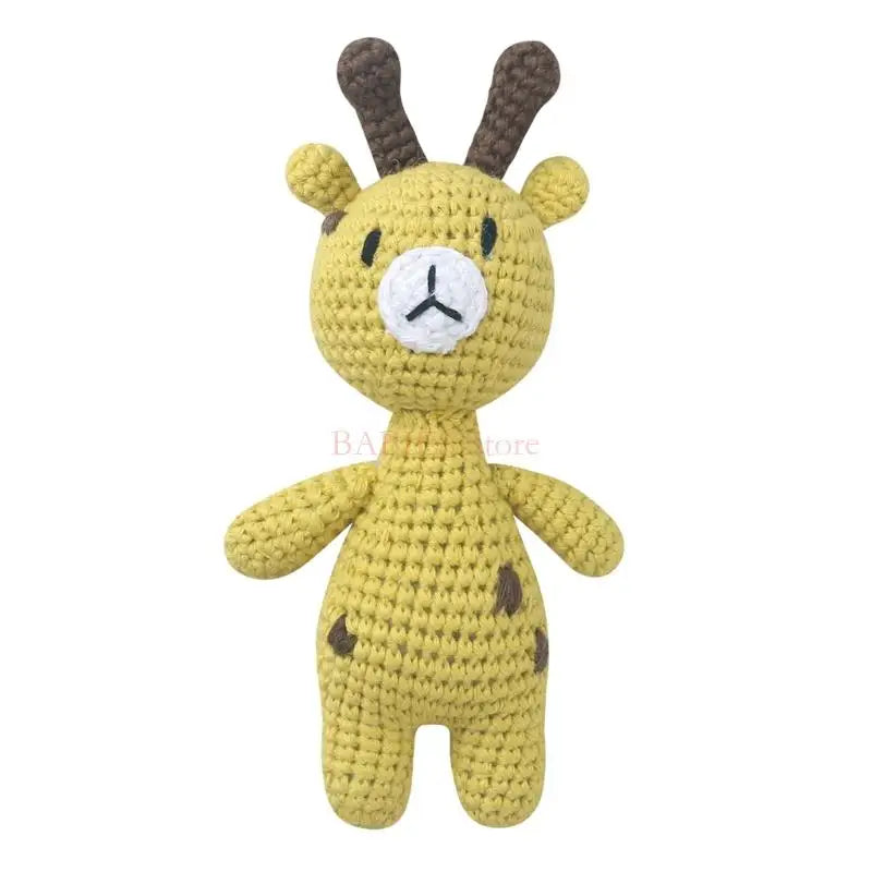Peluche animal tricotée – Jouet doux pour dormir les bébés