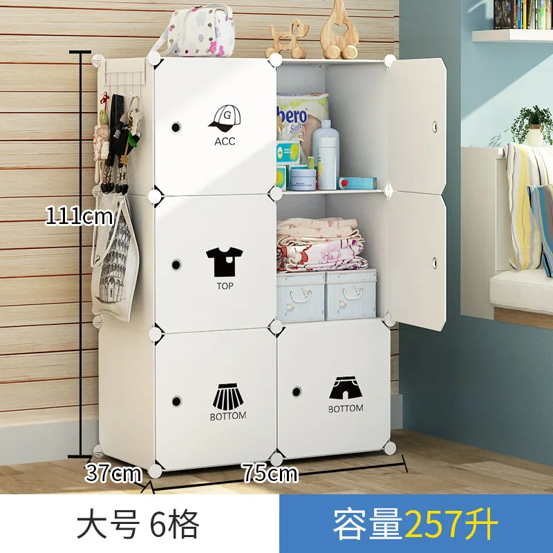 Modular Baby Closet – Living Room & Nightstand Organizer