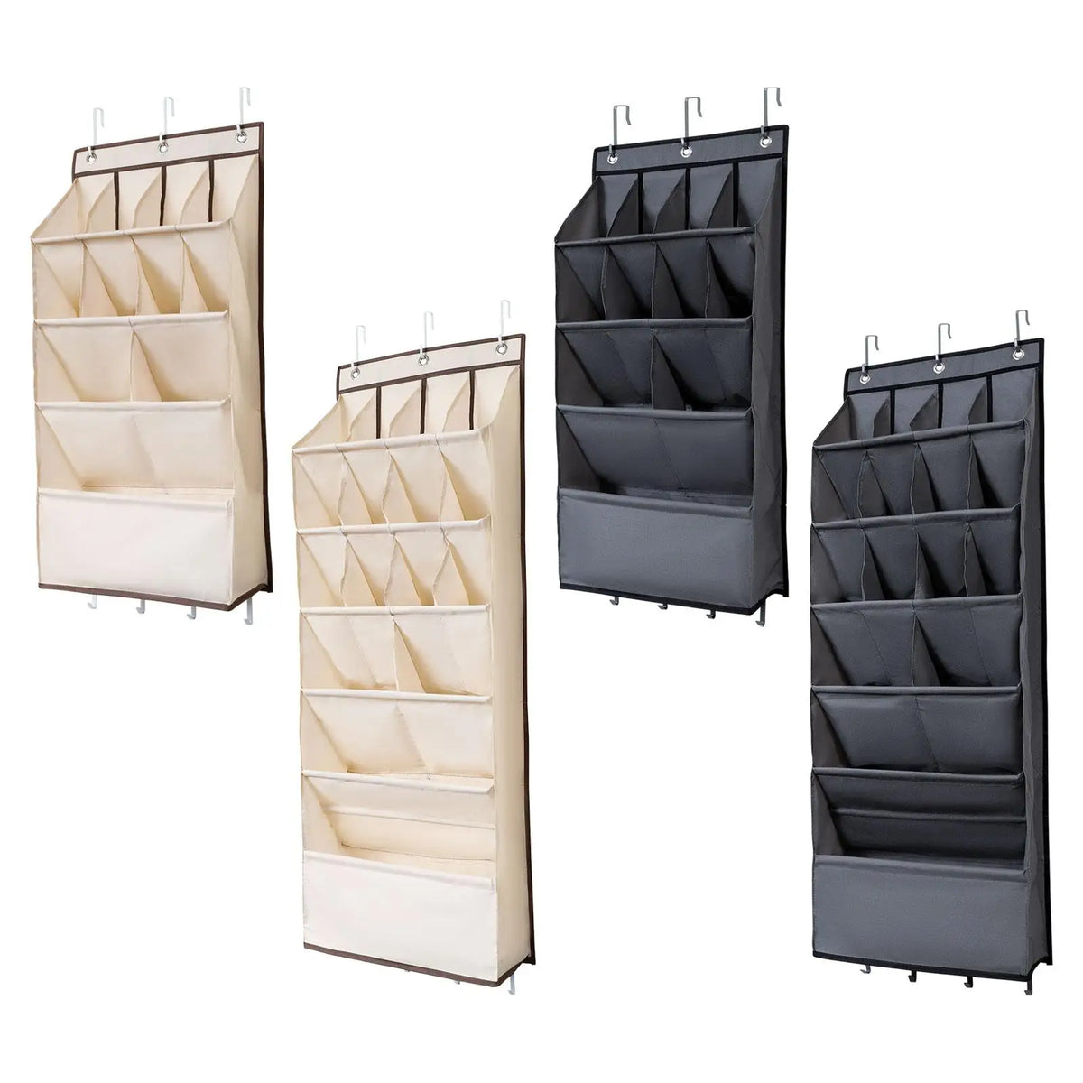 Foldable Over-Door Shoe Rack – Deep Pockets for Shoes, Toys & Baby Items